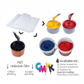 Nhà cung cấp giá xuất xưởng tấm màng nhựa pet trong suốt/bóc nóng lạnh để in chuyển nhiệt áo phông 